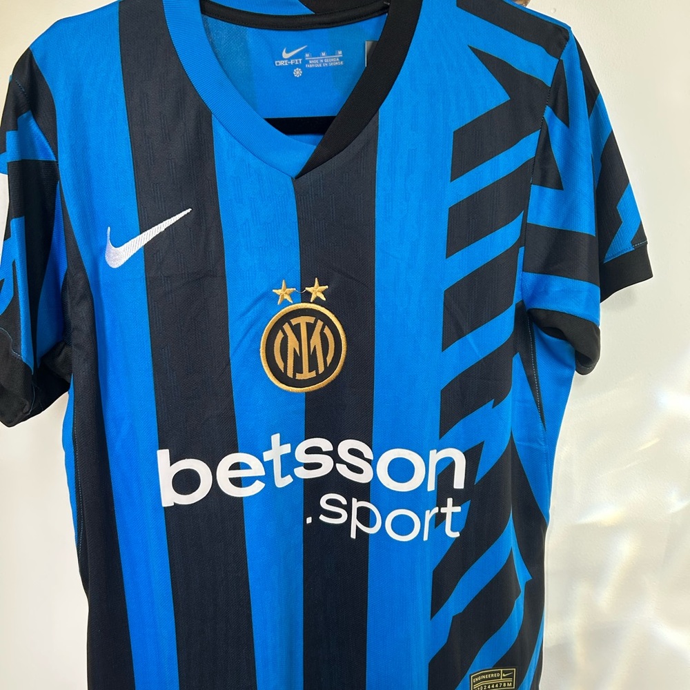 Nike Blue and Black Inter Milan Jersey